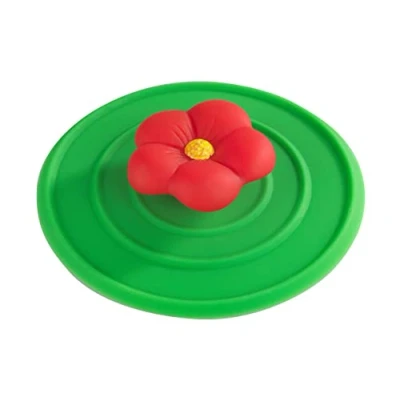 Afbeelding van WENKO Stop bloemenstop geschikt voor alle gangbare spoelbakken, siliconen, 11 x 2 cm, groen
