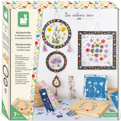 Afbeelding van Janod atelier bloemenpers knutselset 6st