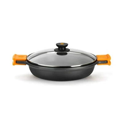 Afbeelding van Kookpot met Glazen Deksel BRA Braisogona_A270540 (40 cm) Zwart 9 L (1 Stuks)