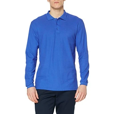 Afbeelding van Fruit of the Loom Premium heren lange mouwen, Navy Blauw