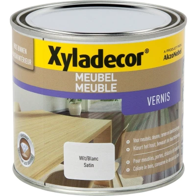 Afbeelding van Xyladecor vernis meubel sneldrogend zijdeglans 0,5l wit