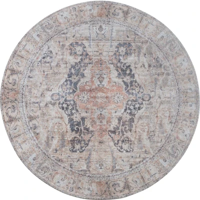 Afbeelding van Veer Carpets Vloerkleed Mahal Beige 00 Rond ø200 cm