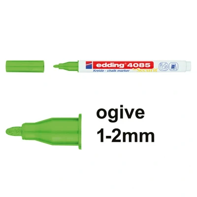 Image de Edding 4085 marqueur craie (1 2 mm ogive) vert métallique