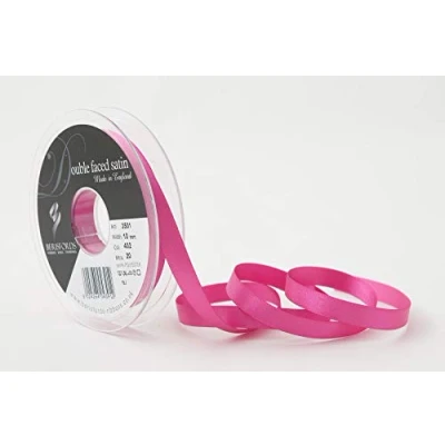 Afbeelding van Berisfords Dubbelzijdig satijnen lint, 10 mm, fuchsia
