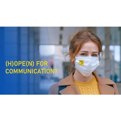 Afbeelding van LIMITED HEARING Stickervel voor textiel mondkapjes niet reflecterend veiligheid Herkenning doof slechthorend