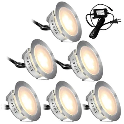 Afbeelding van SMY 6 delige set led inbouwspots, terrasverlichting, buitenverlichting, IP67 waterdicht, laagspanning, voor tuin, trap, zwembad, keukendecoratie