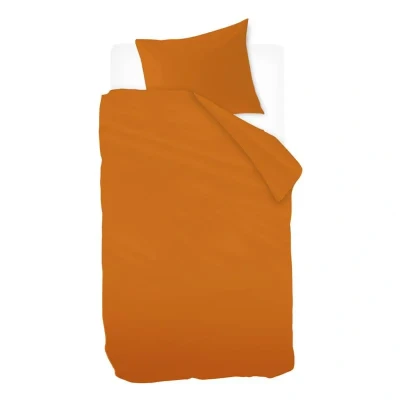 Afbeelding van Snoozing Sade Dekbedovertrek Eenpersoons 140x200/220 cm Terra