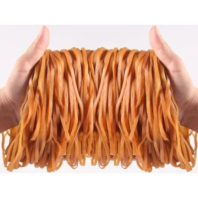 Afbeelding van Set Van 65 rubberen elastiekjes 200 x 4 mm natuurlijk rubber Voor thuis, kantoor, school