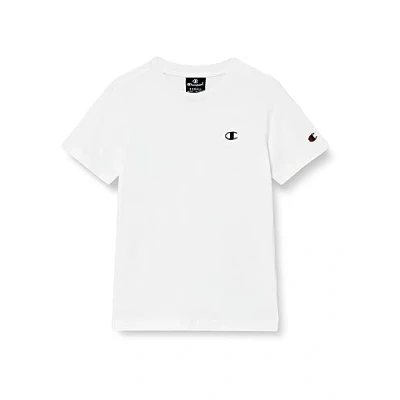 Image de Champion Legacy Basics B s Crewneck T Shirt Garçon, Blanc, 7 8 ans