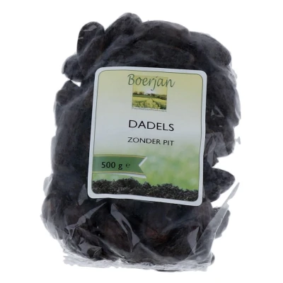 Afbeelding van Boerjan Dadels Zonder Pit 500GR
