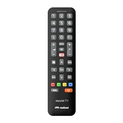 Afbeelding van Meliconi Universele afstandsbediening voor Easytel TV NIEUW regelt ook de basisfuncties van smart tv&#039;s.