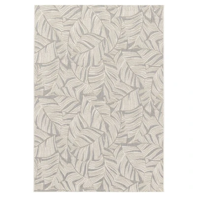 Afbeelding van Buitenkleed Palmbladeren Verdance Canopy Wit/grijs 160x230 Cm