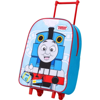 Afbeelding van Standaard opvouwbare rugzak voor kinderen, school, reizen, vakantie, Thomas, One Size, Handtas met wieltjes kinderen