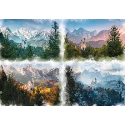 Afbeelding van Ravensburger puzzel Slot Neuschwanstein In 4 Seizoenen Legpuzzel 18000 stukjes