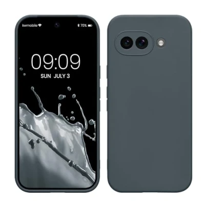 Afbeelding van kwmobile telefoonhoesje geschikt voor Google Pixel 9a Hoesje smartphone Precisie camera uitsnede In leisteen