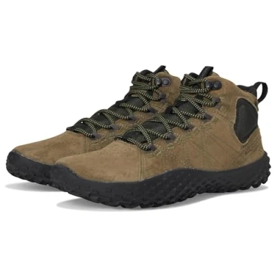 Afbeelding van Merrell Wrapt MID WP Loopschoen neutraal, Heren, Maat: 43, Olive/black Veloursleer