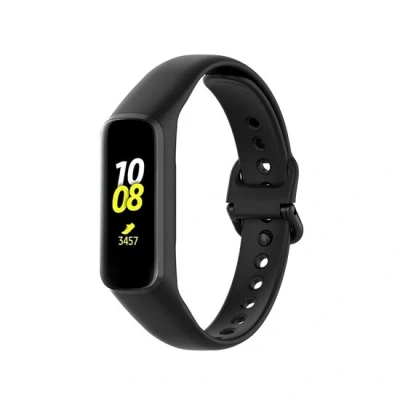 Afbeelding van Siliconen bandje Zwart Samsung Galaxy Watch Fit 2