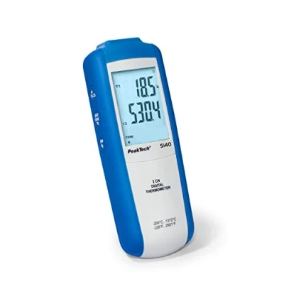 Afbeelding van Peaktech P 5140 Digitale thermometer, Thermometer + hygrometer, Wit, Blauw