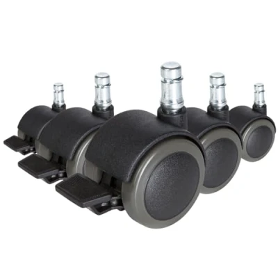 Afbeelding van Bureaustoel Wiel Zwart 5x Rolo Stop 11mm/50mm
