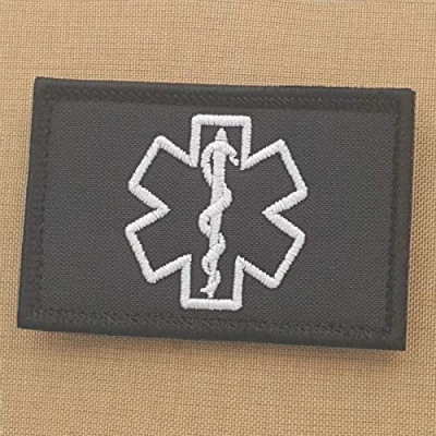 Afbeelding van Medic EMS 2 x 3,25 Star of Life EMT Paramedic Morale Tactical Militaire Bevestiging Patch