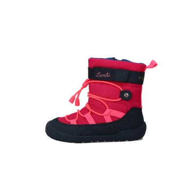 Afbeelding van Lurchi JACE TEX Unisex Veterboots voor kinderen, Maat: 31, Navy/pink Kunststof