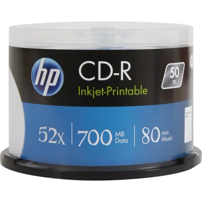 Afbeelding van HP CRE00017WIP CD R disc 700 MB 50 stuk(s) Spindel Bedrukbaar