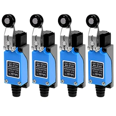 Afbeelding van GUUZI 4 Stuks Verstelbare ME 8104 Draaibaar Plastic NC NO Momenteel Roll Hendel Arm Einde Schakelaar voor CNC Mill Laser Plasma 0 250V/5A