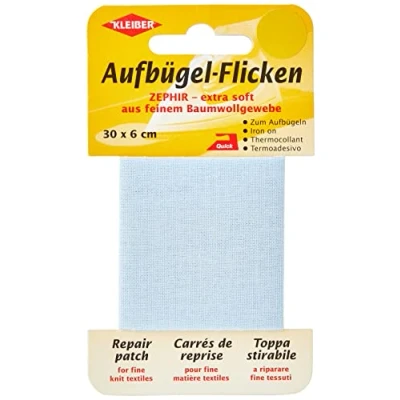 Afbeelding van 31009 Reparatiedoek opstrijkbaar lichtblauw