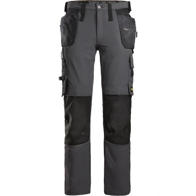 Afbeelding van Snickers 6271 Full Stretch Werkbroek met Holsterzakken Staal Grijs/Zwart 46