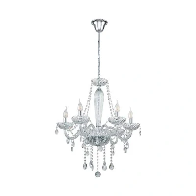 Afbeelding van EGLO Basilano 1 Hanglamp E14 Ø 72 cm Chroom