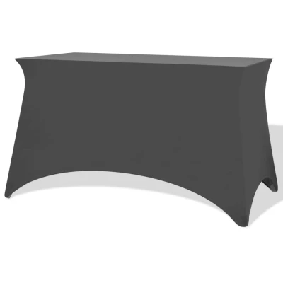 Afbeelding van Tafelhoes stretch zwart 243x76x74 cm 2 st