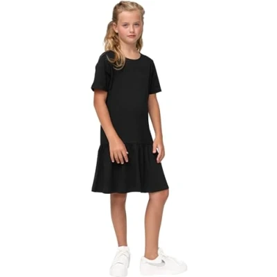 Afbeelding van Urban Classics Valance Jerseyjurk voor kinderen, Maat: 158/164, Black