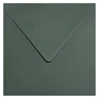 Afbeelding van Netuno 100 vierkante enveloppen zeewiergroen, 153 x mm, 120 g, Keaykolour Sequoia, milieuvriendelijke van gerecycled papier, kleurrijke voor wenskaarten, uitnodigingen,