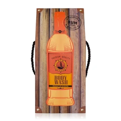 Afbeelding van Accentra rum FLAVOR Navulbare douchegel met geschenkdoos in look, oranje, 400 ml