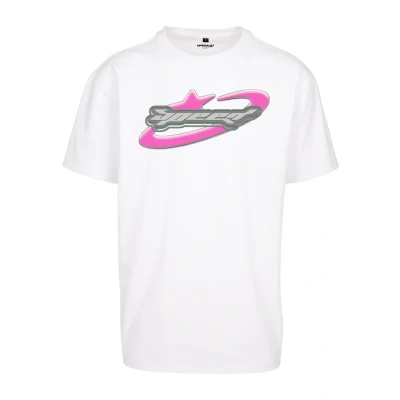 Afbeelding van Upscale by Mister Tee Speed LOGO Tshirt print, Heren, Maat: XXL, White