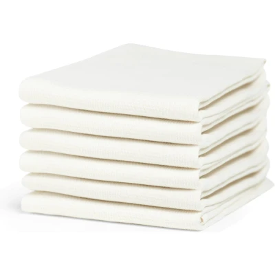 Afbeelding van Cinderella Checkmaid Theedoeken Set van 6 100% Katoen 60x65 cm Wit