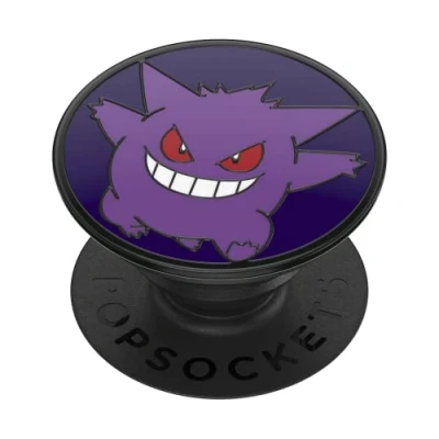 Afbeelding van PopSockets: PopGrip SupPopSockets : Uitschuifbare handgreep en houder voor smartphones tablets met verwisselbare PopTop Pokémon Glow in the Dark Gengar Enamel