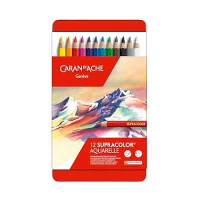 Image de Boîte de 12 crayons Caran d&#039;Ache Supracolor