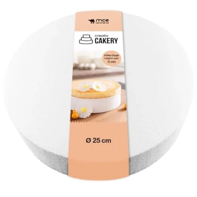 Afbeelding van MCE Commerce A39950625 taartpop piepschuim wit Ø 25 cm hoogte 5