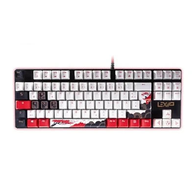 Afbeelding van LEXIP X UBISOFT Assassin&#039;s Creed Shadows QWERTY (US) Mechanisch gaming toetsenbord 60% layout Exclusief AC design bekabeld via USB Geschikt voor PC wit, zwart, rood