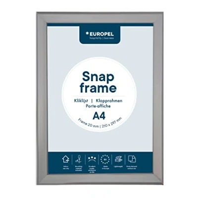 Afbeelding van Kliklijst Europel Posterlijst A4 21 x 29,7 cm Frame 20mm Aluminium