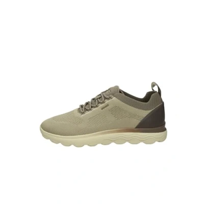 Afbeelding van Geox Spherica Sneakers laag, Heren, Maat: 42, Sand dove grey Textiel/ synthetisch