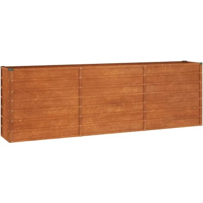 Afbeelding van Plantenbak verhoogd 240x40x77 cm cortenstaal roestig