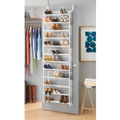Afbeelding van Whitmor, Witte schoenenorganizer 36 paar boven de deur
