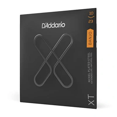 Image de D&#039;Addario XTJ1023 jeu de cordes banjo XT plaqué nickel Medium, 10 23