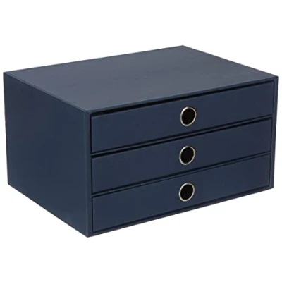 Afbeelding van Rössler 3 delige ladenbox DIN A4, Fach navy