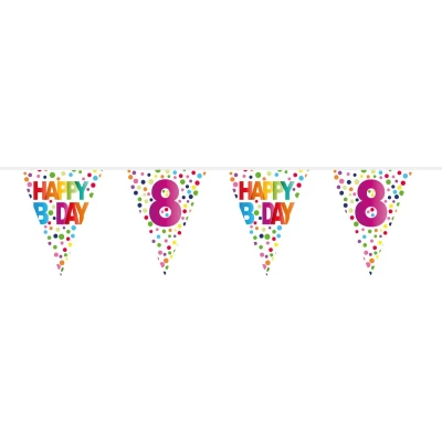 Afbeelding van Vlaggenlijn Confetti 8 jaar, 10mtr.