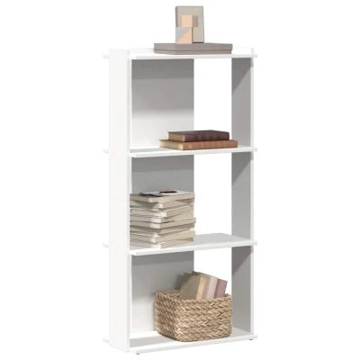 Afbeelding van vidaXL Boekenkast 3 laags 60x30x120 cm bewerkt hout wit