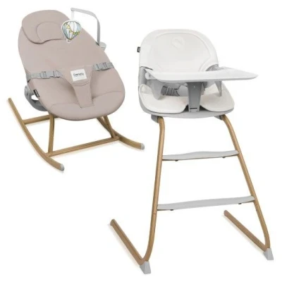 Afbeelding van Lionelo Kinderstoel/Wipstoel Dalia Set Grey Stone Natural