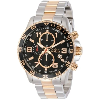 Afbeelding van Invicta Specialty 14877 Heren Horloge Waterdicht Analoog Quartz Uurwerk Roestvrij Staal met zwarte Wijzerplaat 45mm